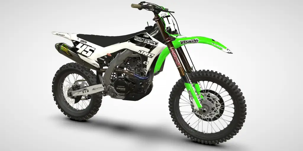 Star / Green White – Kawasaki KX 250 2025 Motocross Decal Kit
