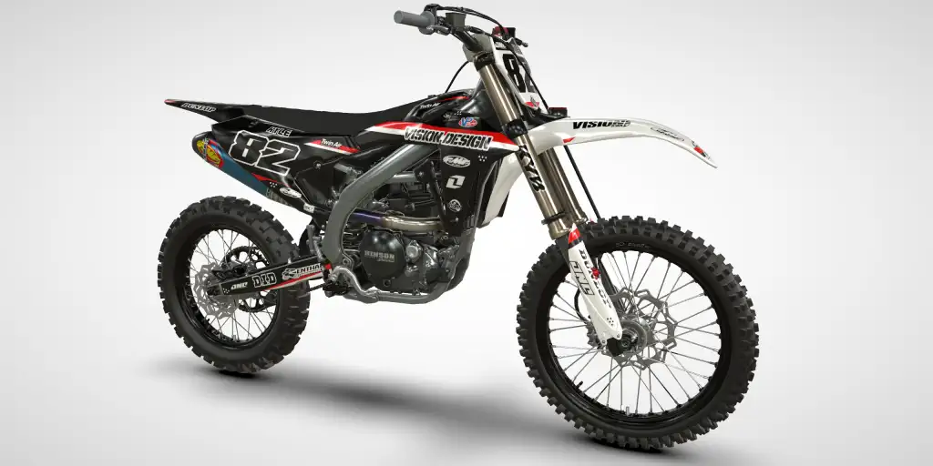Step / White Black – Fantic XXF 250 2025 Motocross Decal Kit