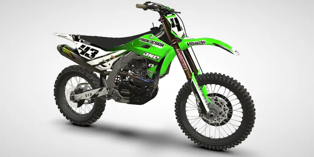 Snipe / White Green – Kawasaki KX 450 2025 Motocross Decal Kit