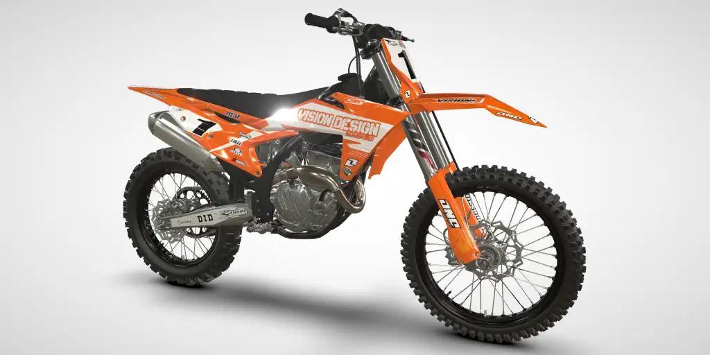 Fast / Orange White – KTM SX-F 250/350 2023 Motocross Decal Kit