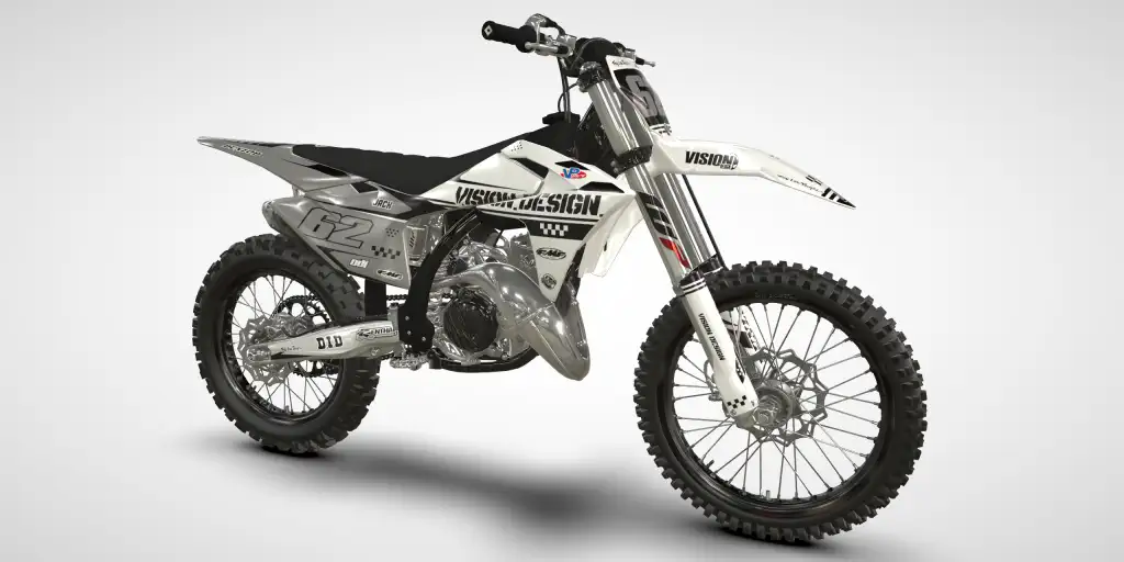 Racer / White Gray – GasGas MC 250/300 2024 Motocross Decal Kit