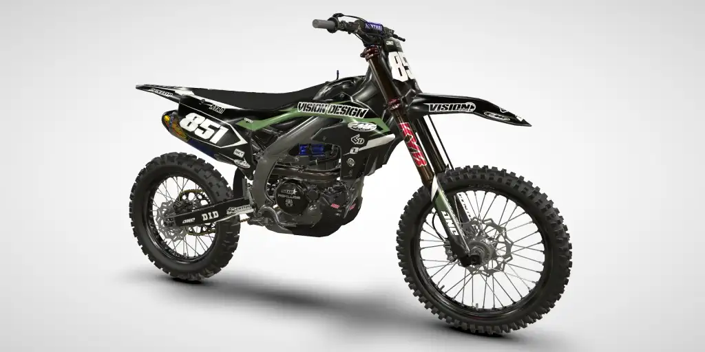 Fighter / Black Green – Yamaha YZ 450F 2024 Motocross Decal Kit
