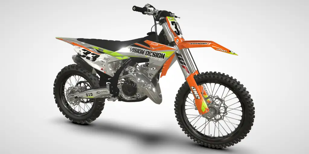 Points / Gray Orange – KTM SX 125 2023 Motocross Decal Kit