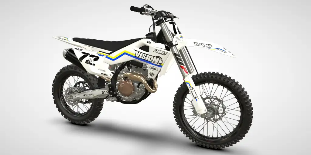 Block / Yellow – Husqvarna FC 450 2025 Kit de Adhesivos Motocross