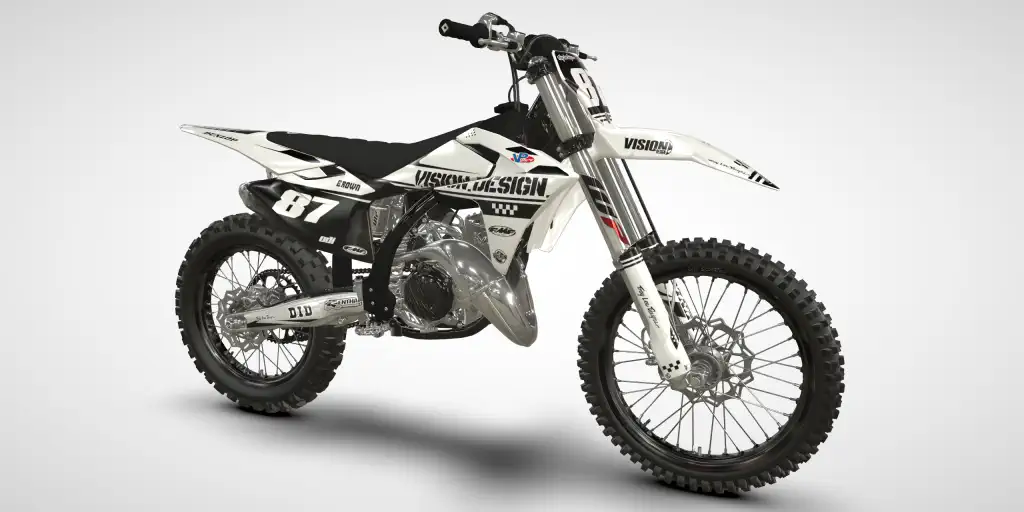 Racer / White Black – GasGas MC 250/300 2024 Motocross Decal Kit