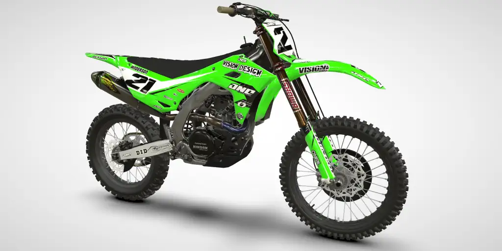Flight / Green Black – Kawasaki KX 250 2025 Motocross Decal Kit
