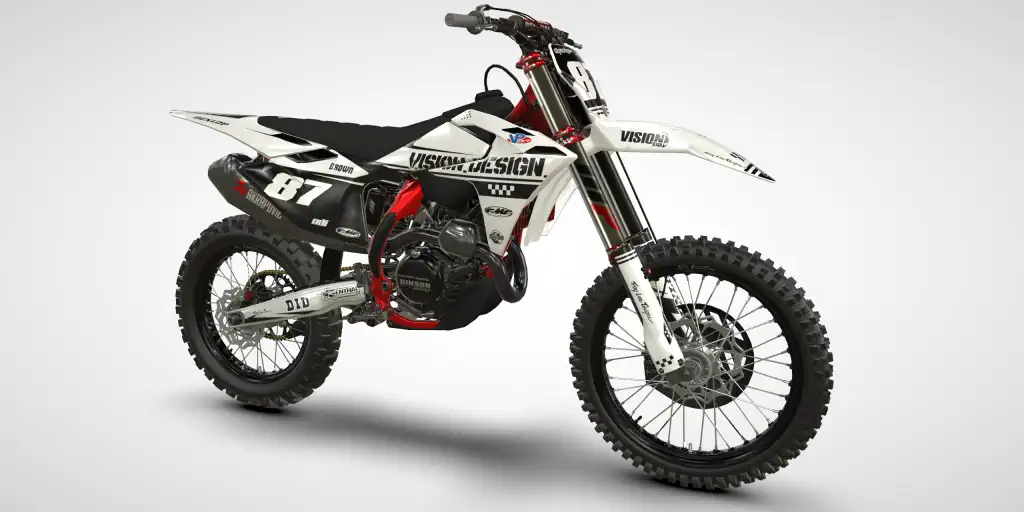 Racer / White Black – GasGas MCF 450 2024 Motocross Decal Kit