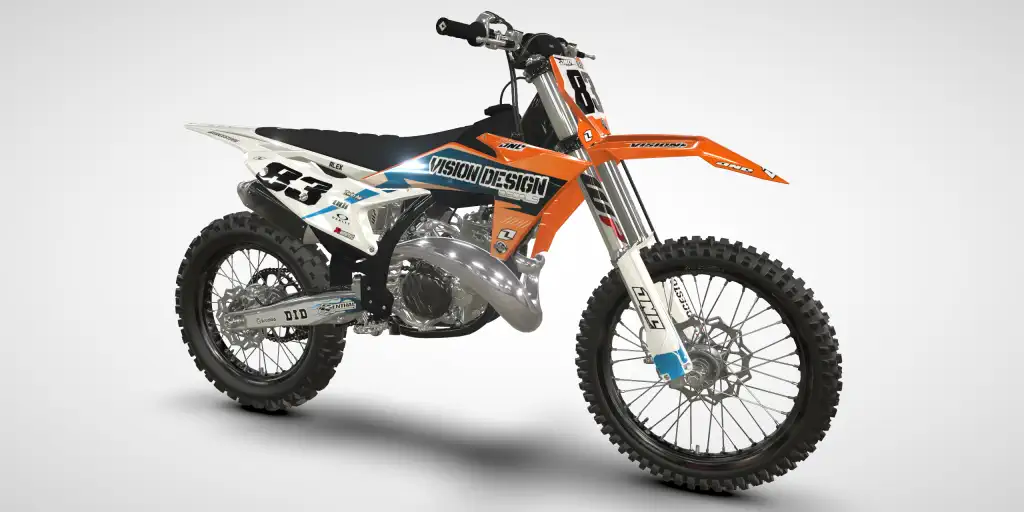 Fast / White Orange – KTM SX 250/300 2023 Motocross Decal Kit