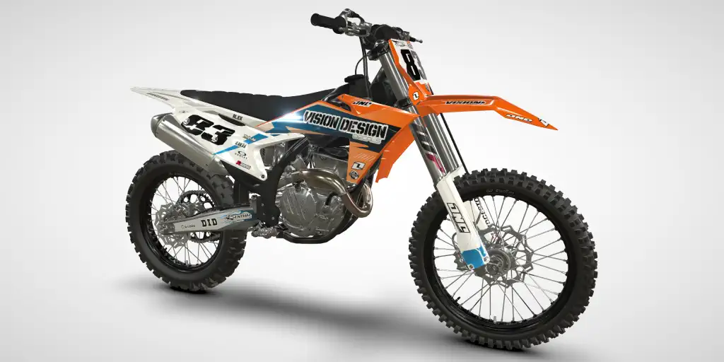 Fast / White Orange – KTM SX-F 250/350 2023 Motocross Decal Kit
