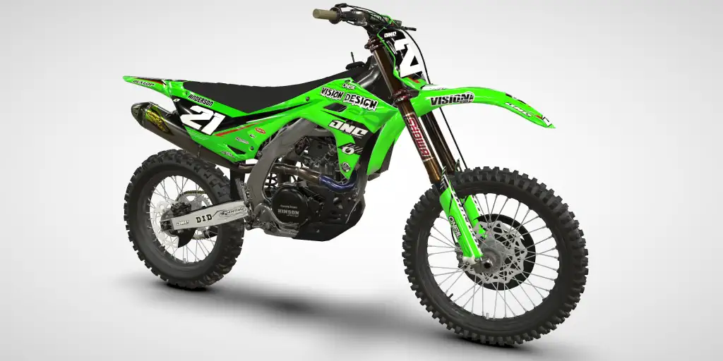 Flight / Green Red – Kawasaki KX 250 2025 Motocross Decal Kit