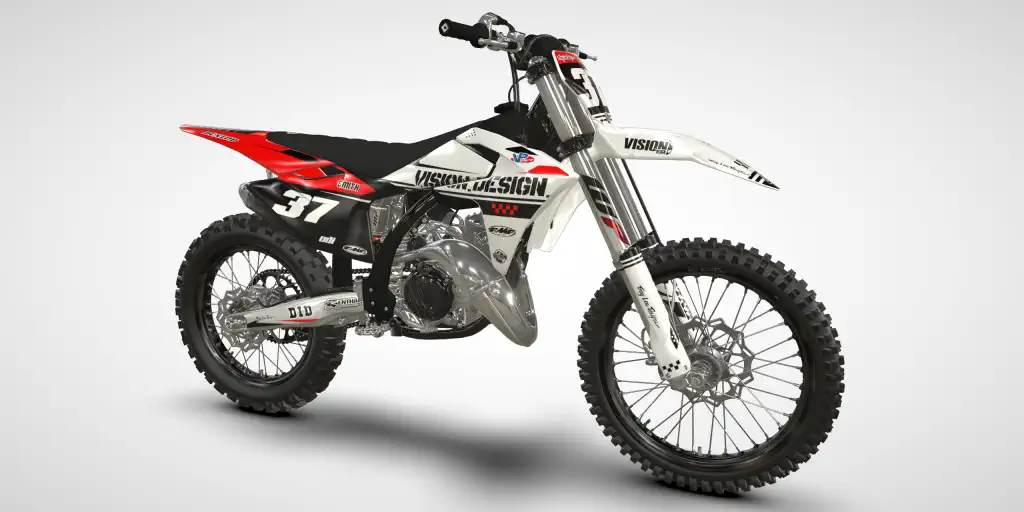 Racer / White Red – GasGas MC 250/300 2025 Motocross Decal Kit