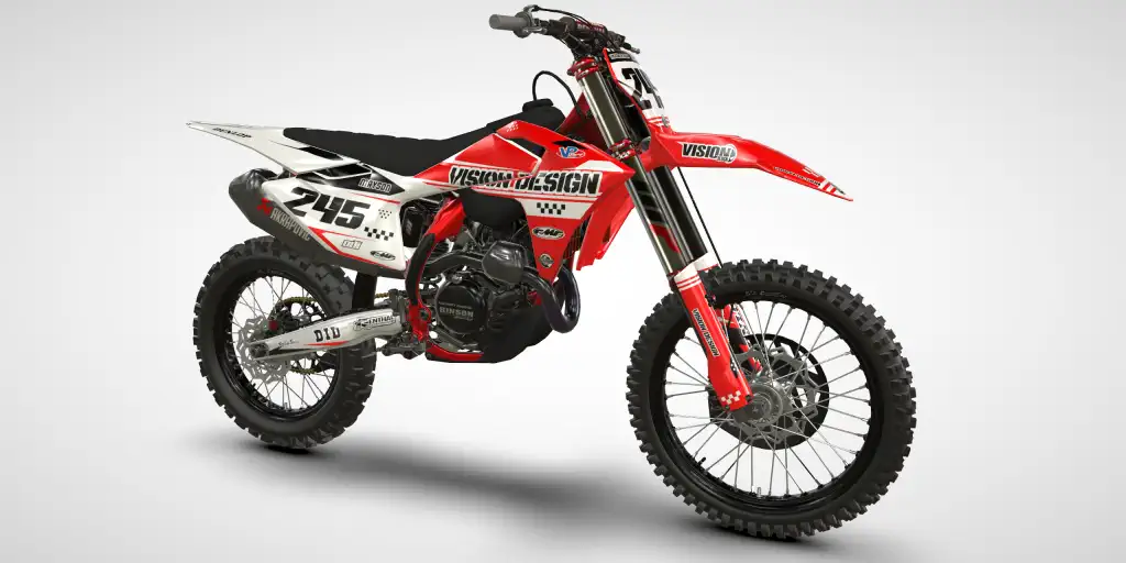Racer / White – GasGas MCF 450 2025 Motocross Decal Kit