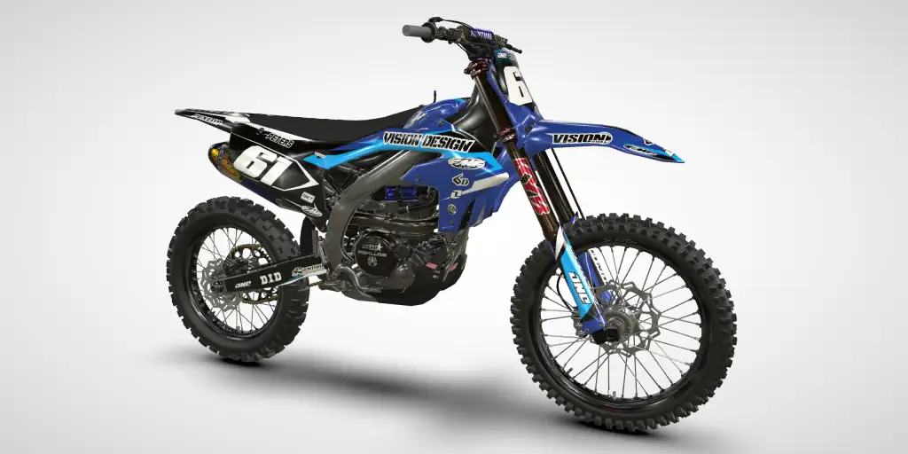 Fighter / Blue – Yamaha YZ 450F 2023 Motocross Decal Kit