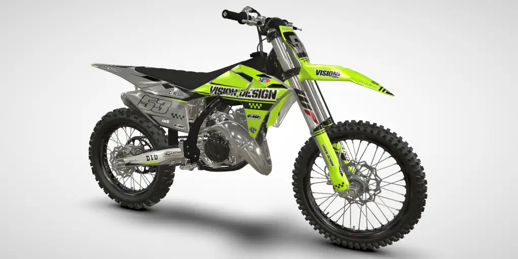 Racer / Yellow Gray – GasGas MC 125 2025 Motocross Decal Kit