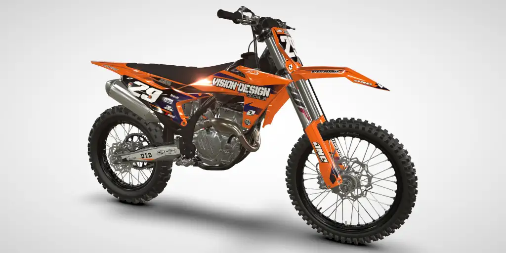 Points / Blue Gradient – KTM SX-F 250/350 2023 Motocross Decal Kit