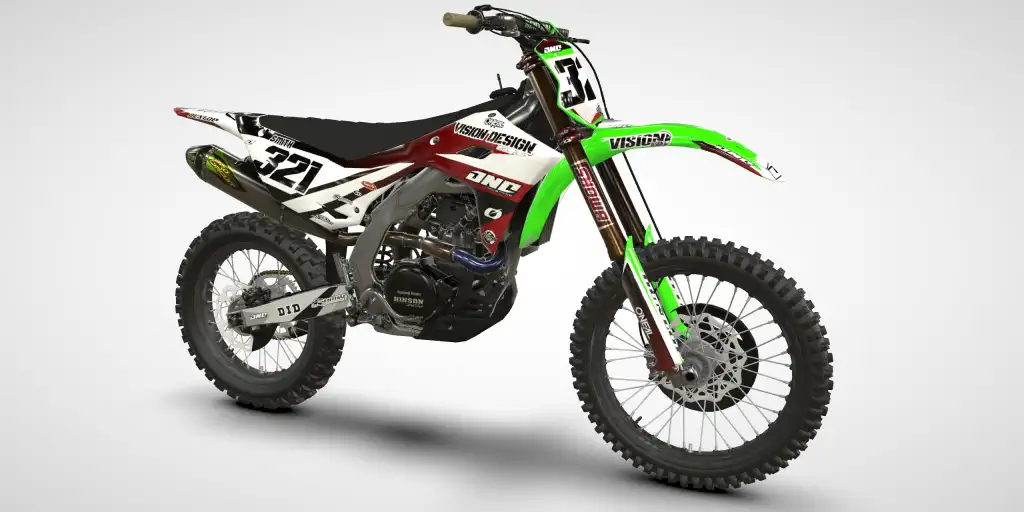 Snipe / White Red – Kawasaki KX 450 2024 Motocross-Dekor