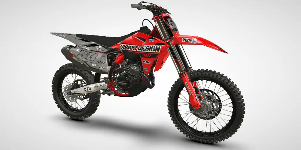 Racer / Gray Red – GasGas MCF 450 2024 Kit Déco Motocross