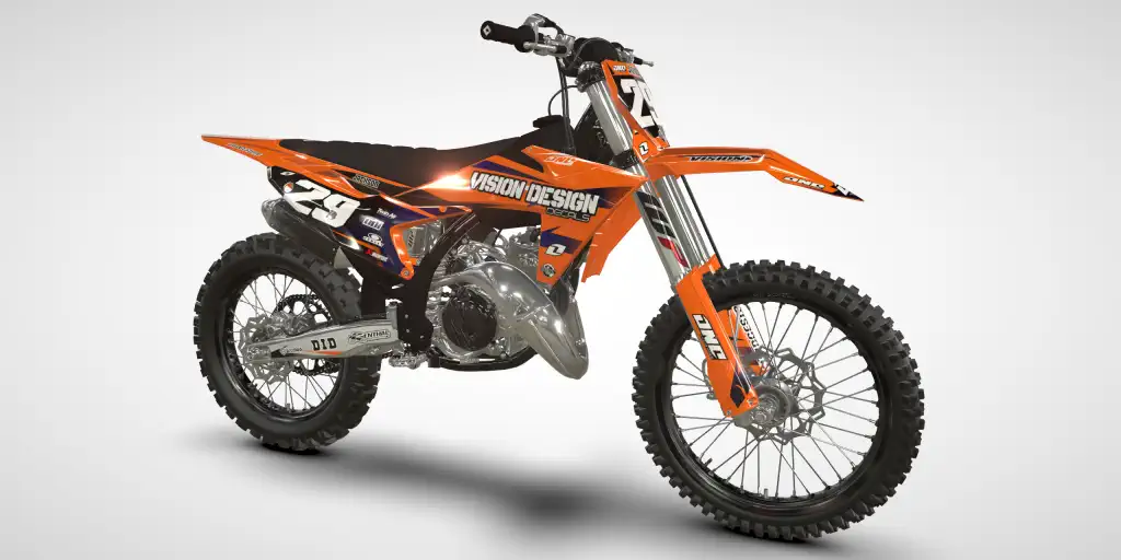 Points / Blue Gradient – KTM SX 125 2024 Motocross Decal Kit