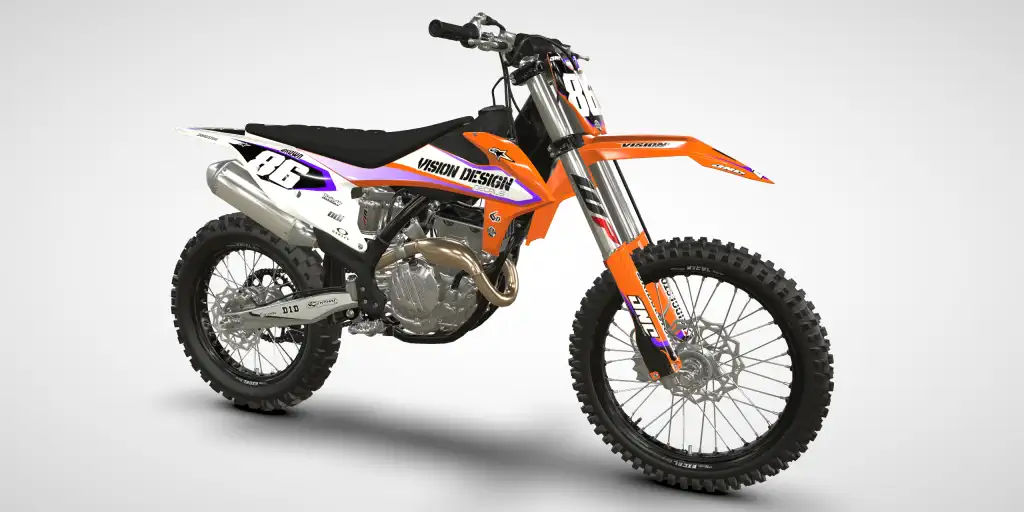 Liner / White Purple – KTM SX-F 250/350 2019 Motocross Decal Kit