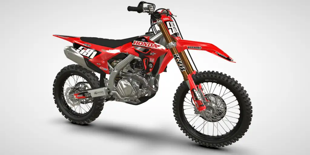 Retro / Red – Honda CRF 450R 2021 Motocross Decal Kit