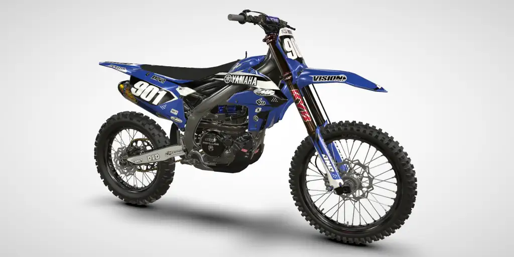 Split / Blue – Yamaha YZ 250F 2024 Motocross Decal Kit
