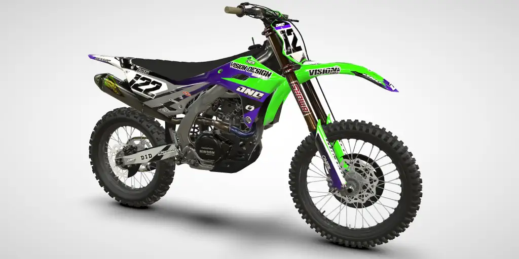 Snipe / Green Purple – Kawasaki KX 250 2025 Motocross Decal Kit