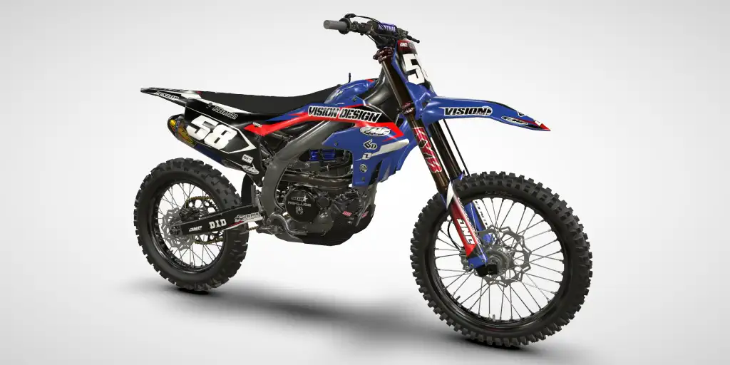 Fighter / Red Black – Yamaha YZ 250F 2024 Motocross Decal Kit
