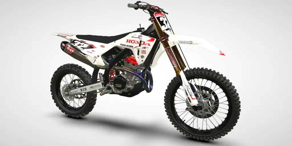 Acer / White – Honda CRF 250R 2025 Motocross Decal Kit