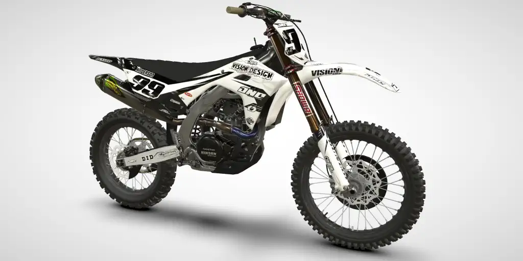 Flight / White Black – Kawasaki KX 250 2025 Motocross Decal Kit