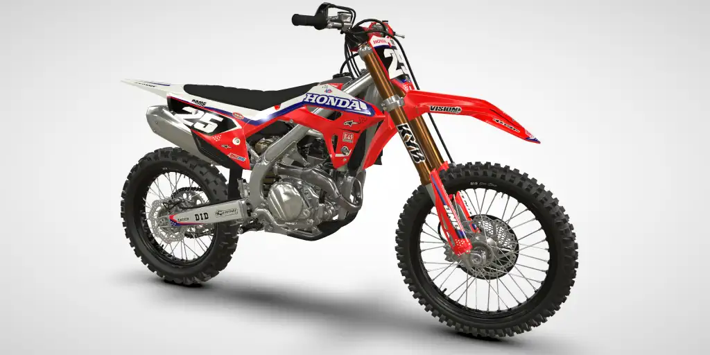 Line / White Red – Honda CRF 250R 2024 Motocross Decal Kit
