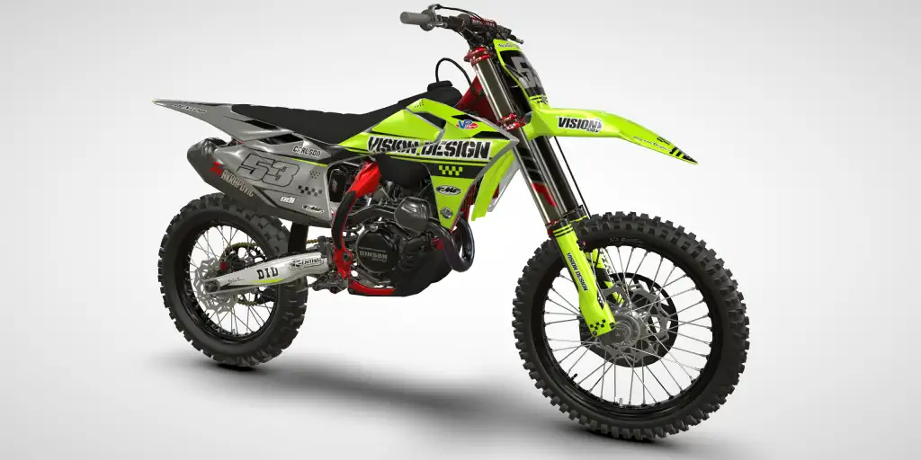 Racer / Yellow Gray – GasGas MCF 450 2024 Motocross Decal Kit