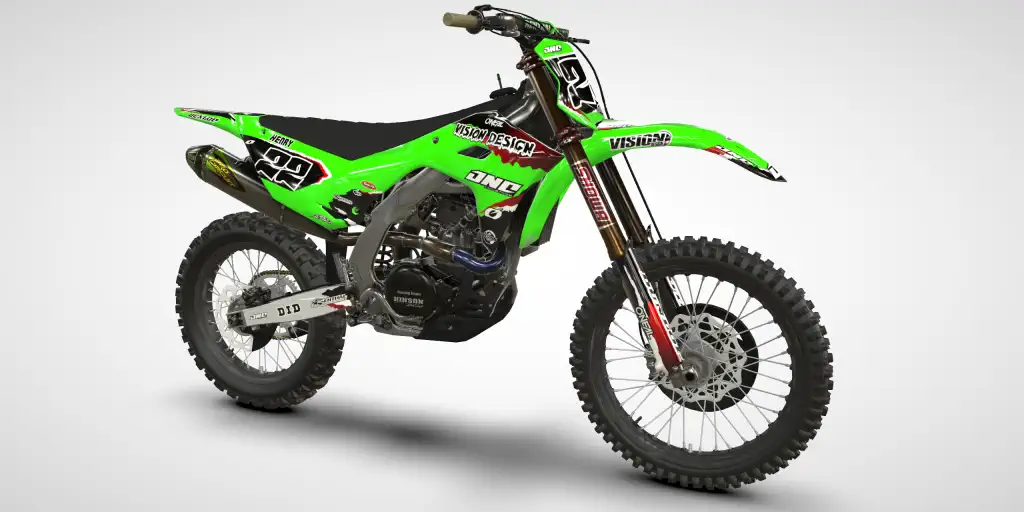 Retro / Red – Kawasaki KX 250 2025 Motocross Decal Kit