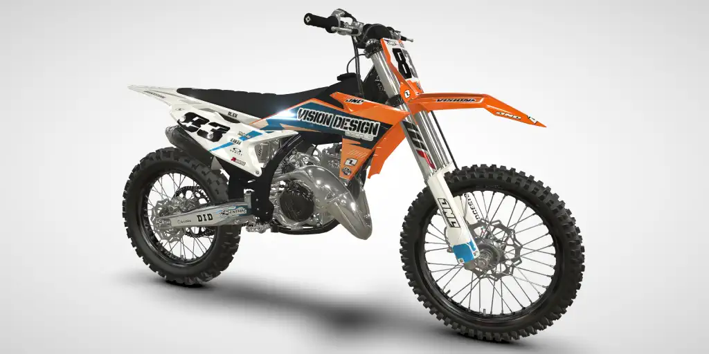Fast / White Orange – KTM SX 125 2023 Motocross Decal Kit