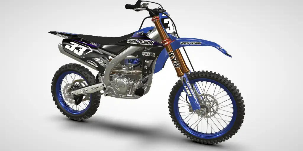 Ice / Black Blue – Yamaha YZ 250F 2021 Motocross Decal Kit