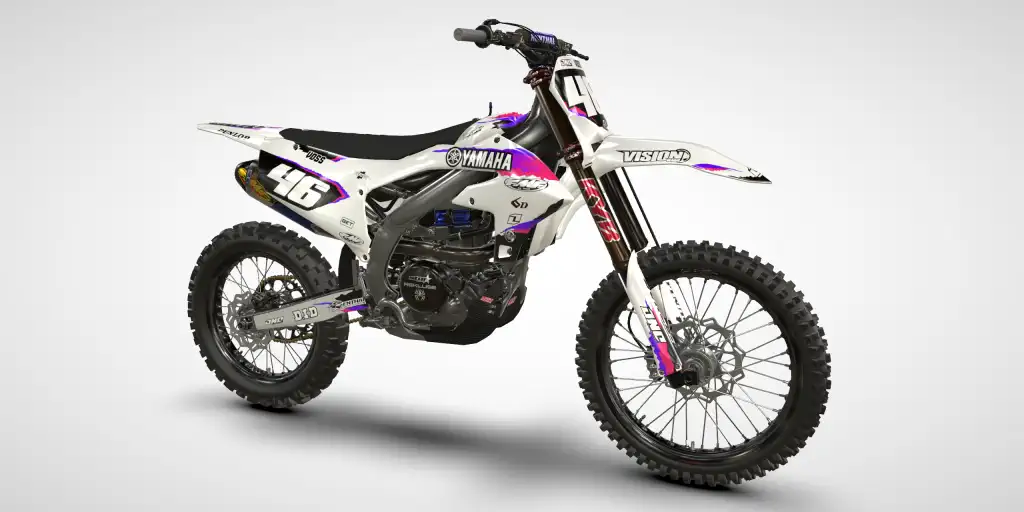 Retro / Purple – Yamaha YZ 250F 2024 Motocross Decal Kit