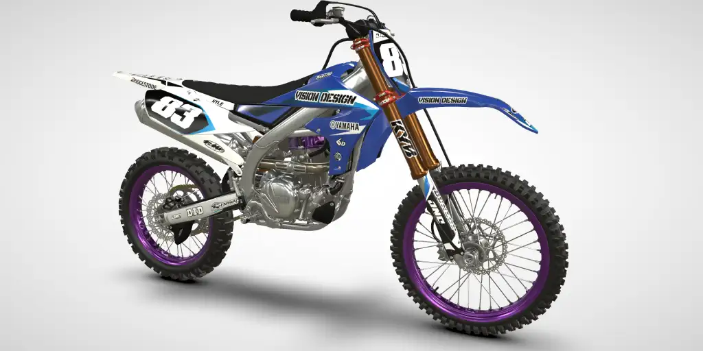 Booh / Blue White – Yamaha YZ 250F 2022 Motocross Decal Kit