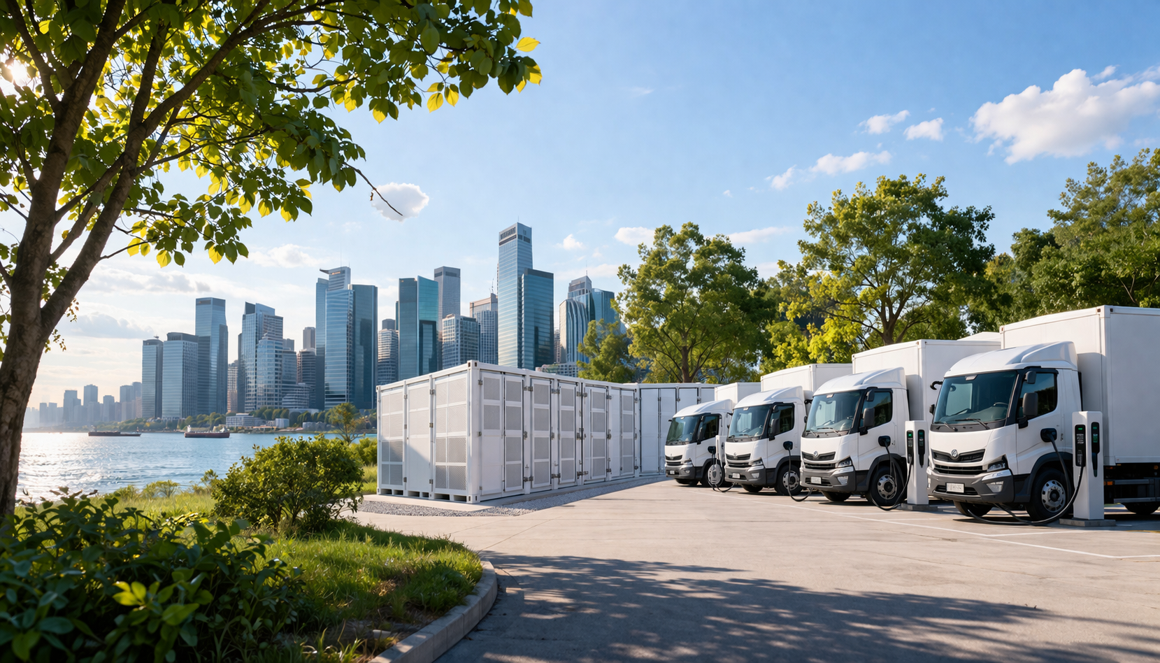 Blog post header image for Vector Green Energy article on BESS and SP Group Contracted Capacity penalties for Singapore fleet electrification