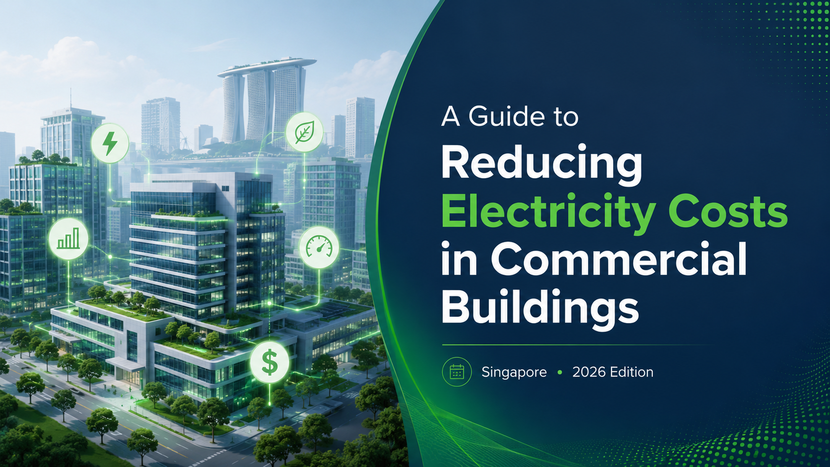 Reducing electricity cost in Singapore commercial buildings using HVAC optimisation, solar energy and smart monitoring systems