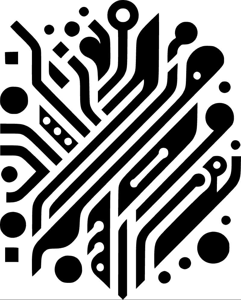 Abstract Digital Circuit Vector Graphic for Modern Tech Designs