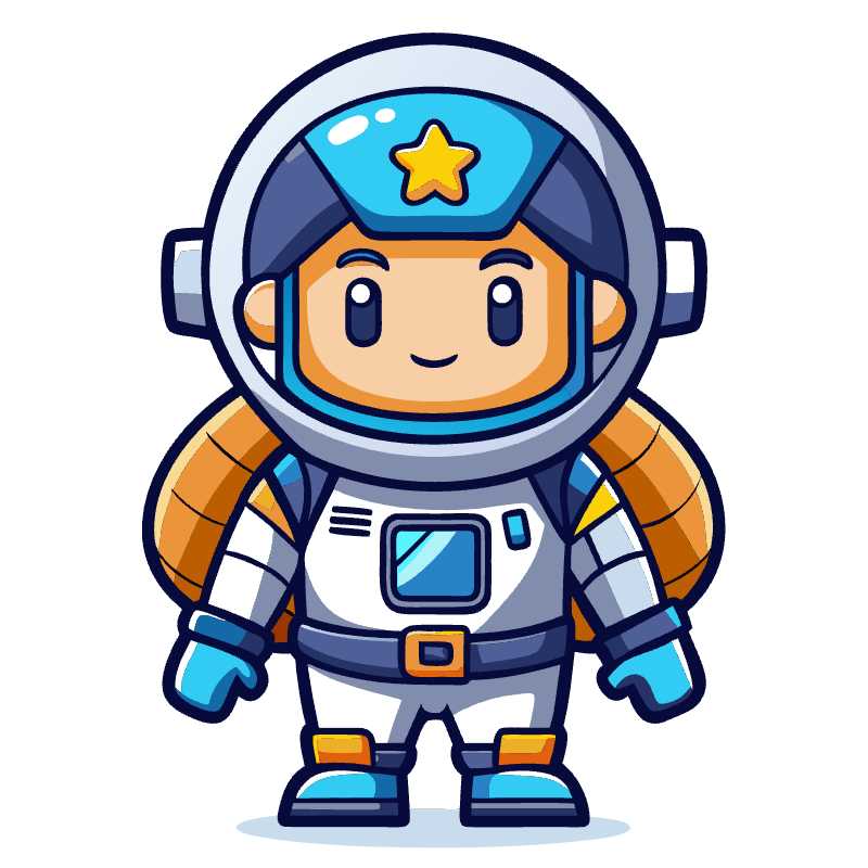 Adorable Astronaut Vector Icon Perfect for Space-themed Game Design