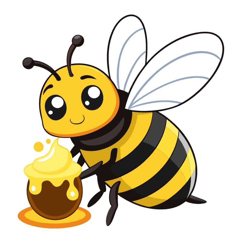 Adorable Bee Vector Illustration Perfect for Sweet Designs