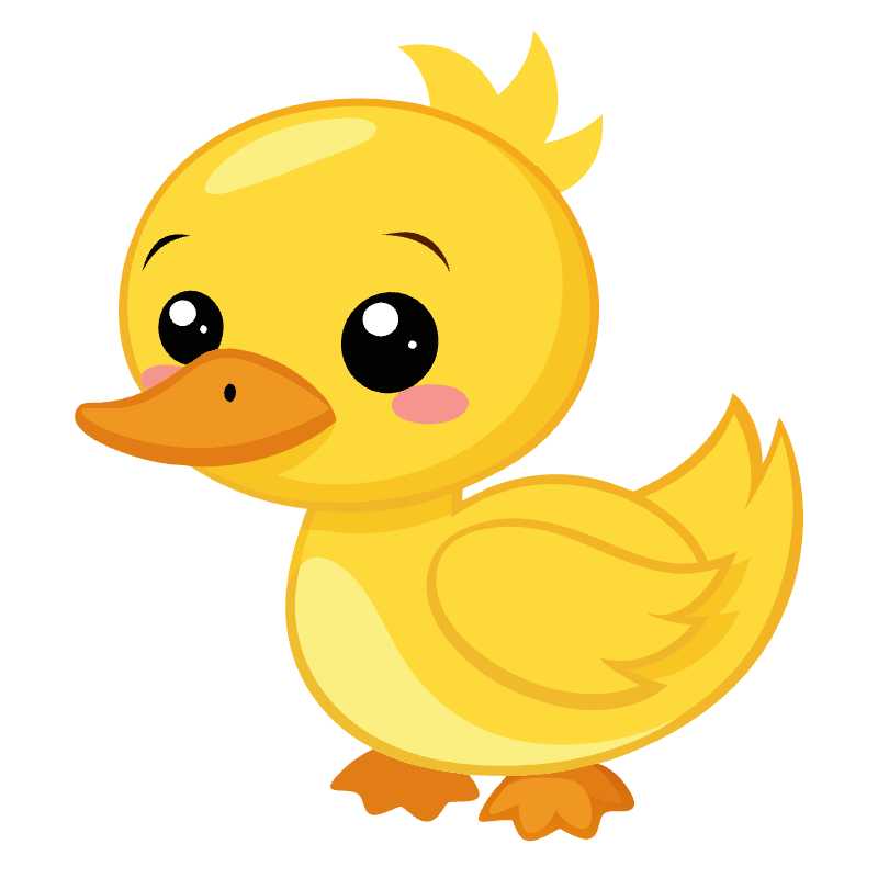 Adorable Duckling Vector Graphic for Engaging Content Creation