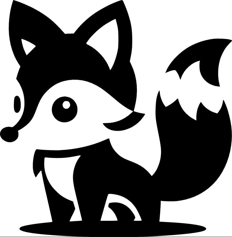 Adorable Fox Vector Graphic Perfect for Creative Projects and Web Design