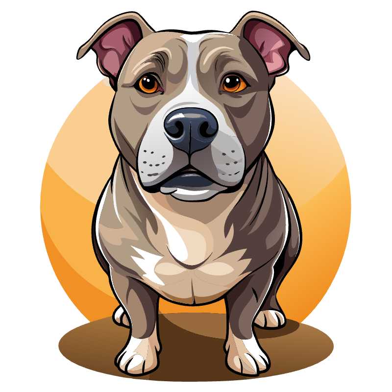 Adorable Pitbull Vector Art for Dog Lovers and Graphic Designers