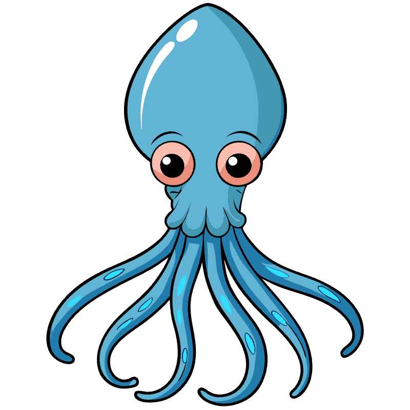 Adorable Squid Vector Icon Perfect for Creative Projects