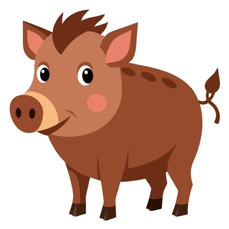 Adorable Vector Hog Illustration Perfect for Engaging Animal Designs