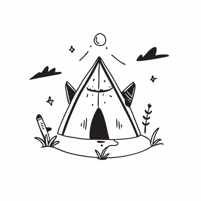 Adventure in the Great Outdoors with Customizable Vector Tent Icons