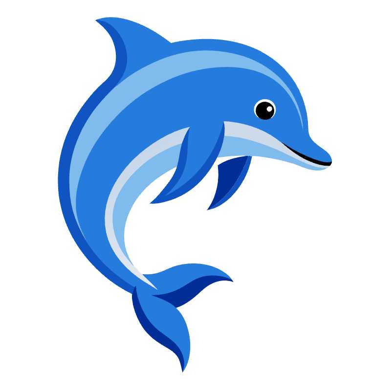 Anime Style Dolphin Vector Art Perfect for Digital Designs