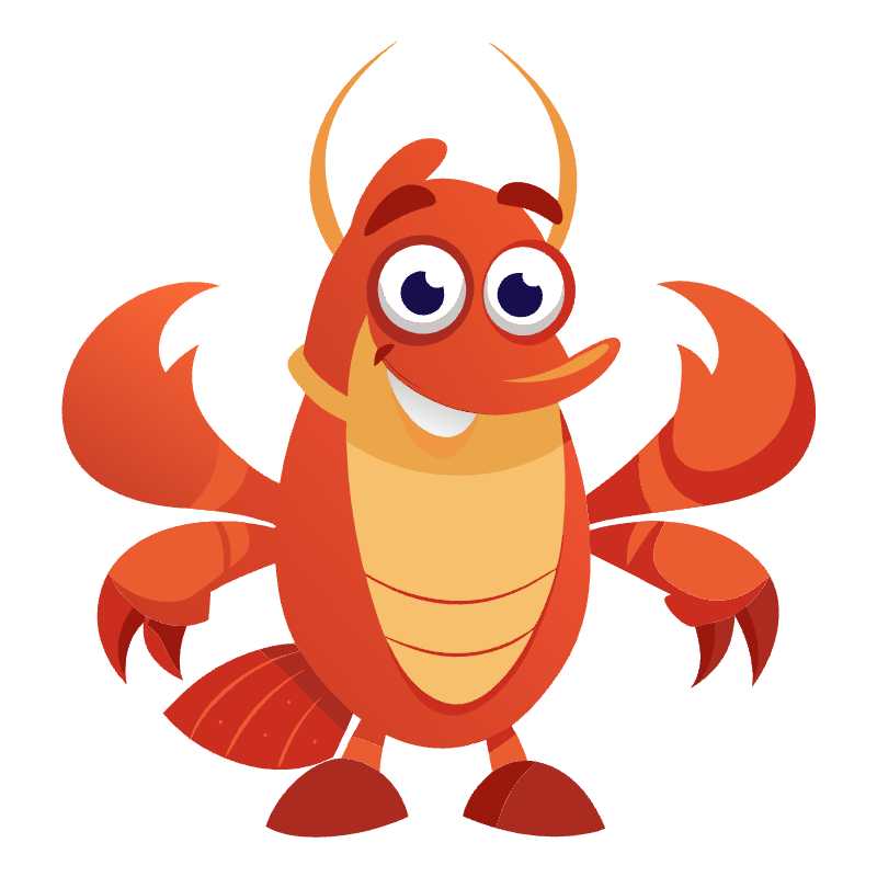 Captivating Cartoon Lobster SVG for Creative Projects and Design Customization