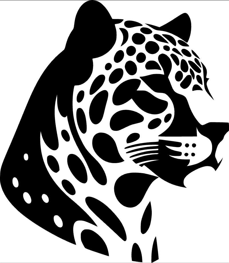 Captivating Jaguar Vector Graphic for Dynamic Designs